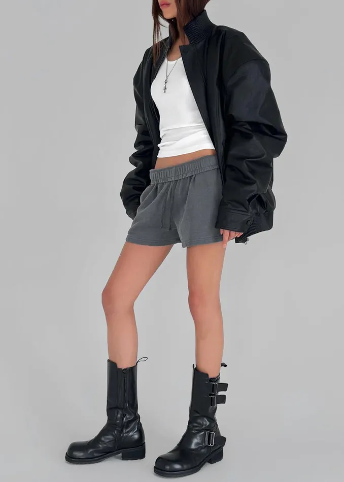 The Frankie Shop Jude Faux Leather Jacket 8211 Black Shop Outerwear