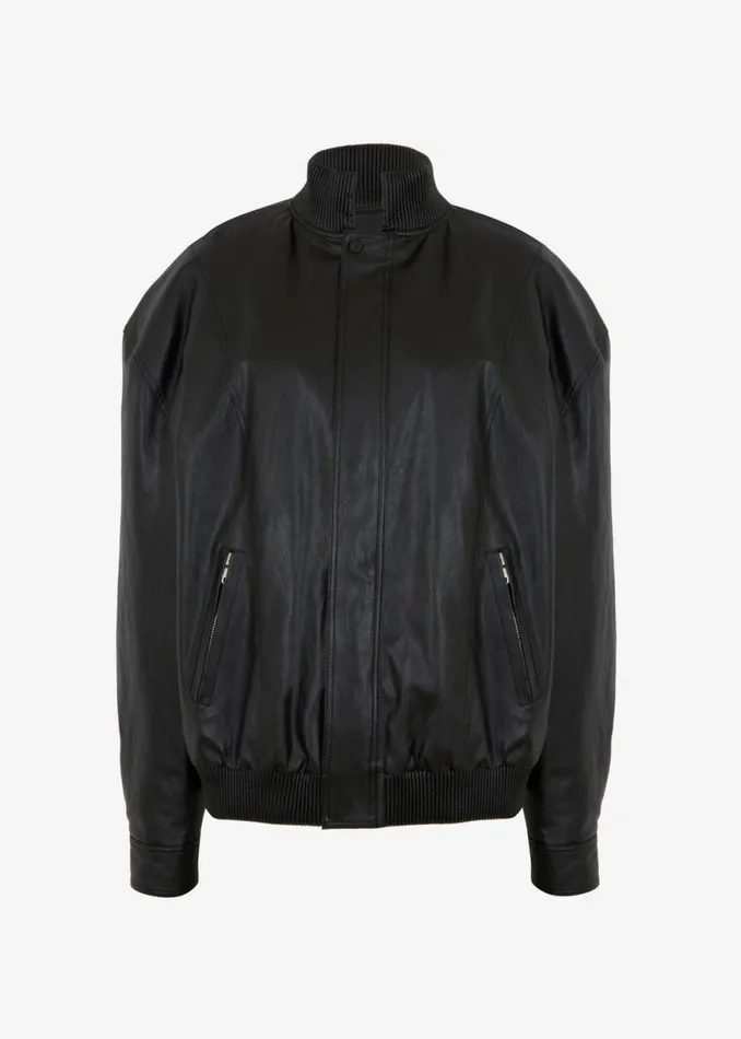 The Frankie Shop Jude Faux Leather Jacket 8211 Black Shop Outerwear