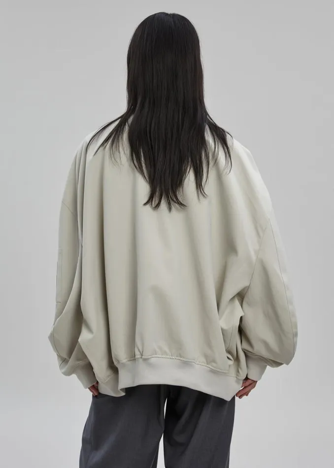 The Frankie Shop Kanna VNeck Jacket 8211 Pale Khaki Shop Outerwear