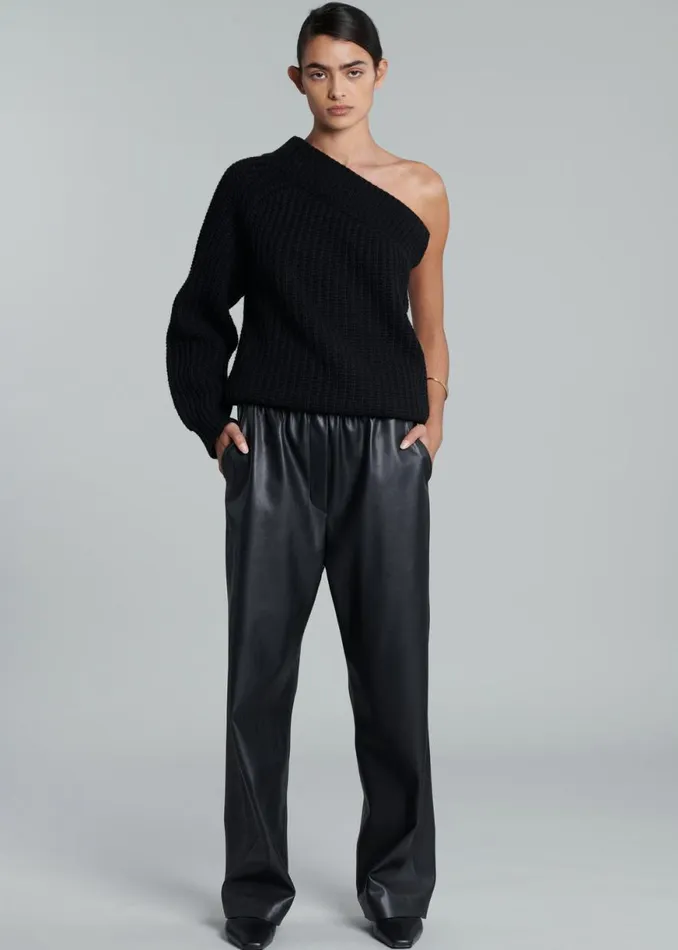 The Frankie Shop Kelan Faux Leather Pants 8211 Black Shop Bottoms