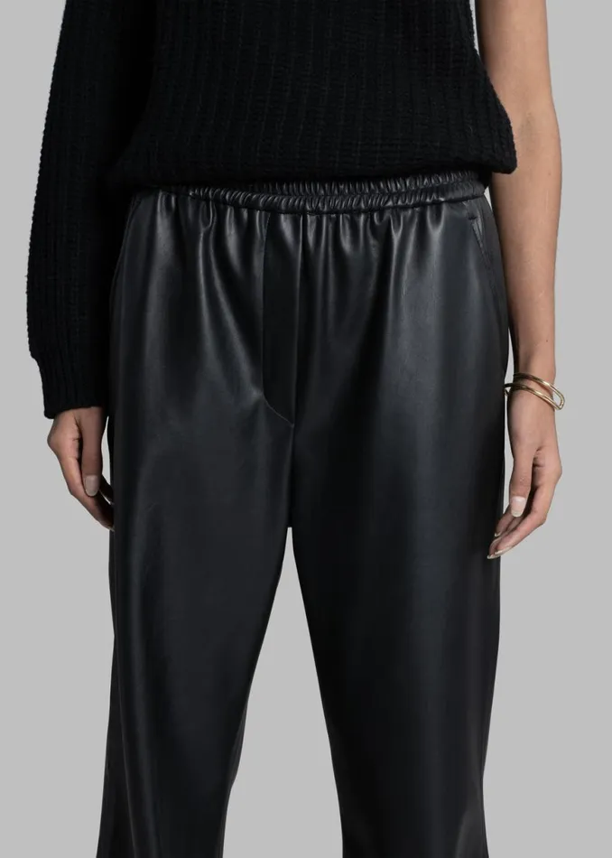 The Frankie Shop Kelan Faux Leather Pants 8211 Black Shop Bottoms
