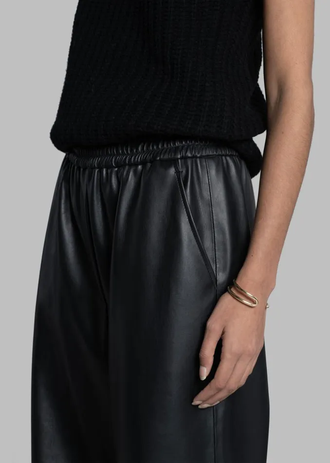 The Frankie Shop Kelan Faux Leather Pants 8211 Black Shop Bottoms