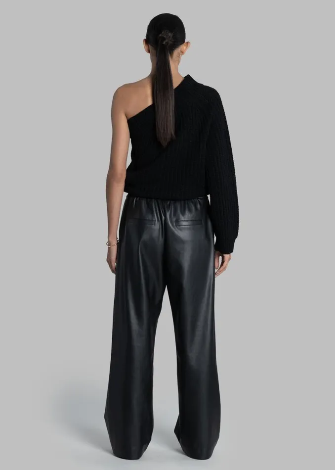The Frankie Shop Kelan Faux Leather Pants 8211 Black Shop Bottoms