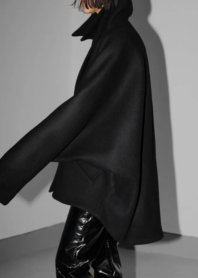 The Frankie Shop Lane Coat 8211 Black Shop Outerwear