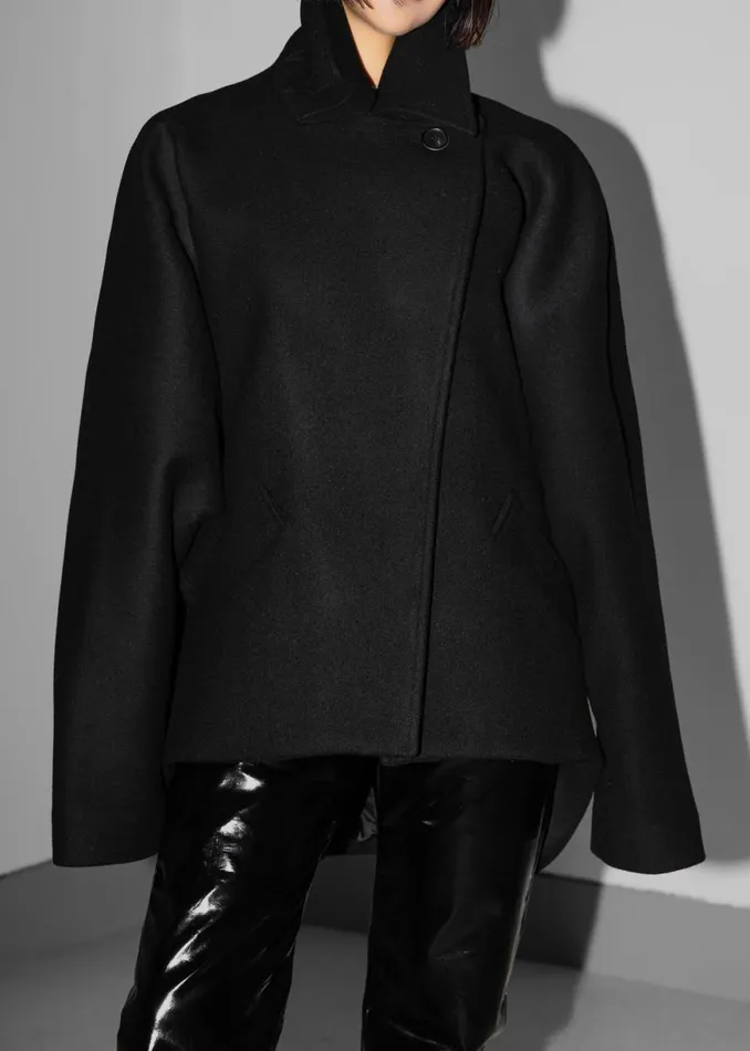 The Frankie Shop Lane Coat 8211 Black Shop Outerwear