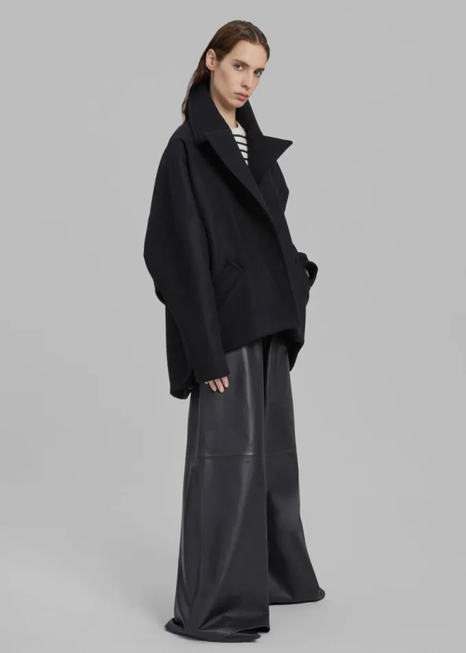 The Frankie Shop Lane Coat 8211 Black Shop Outerwear
