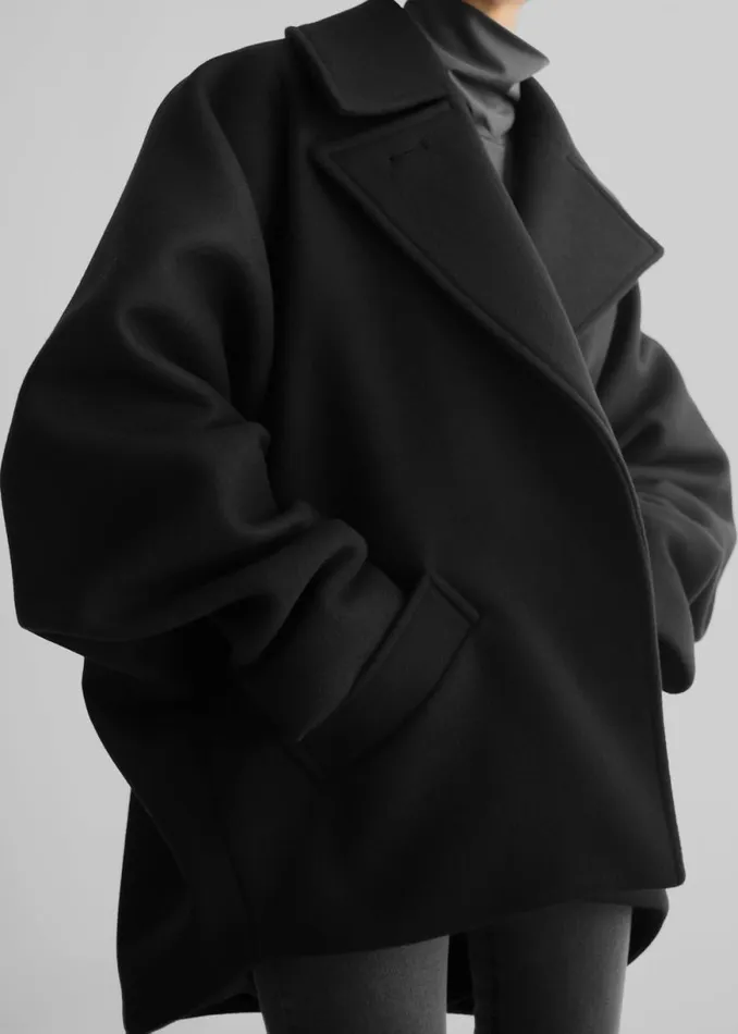 The Frankie Shop Lane Coat 8211 Black Shop Outerwear