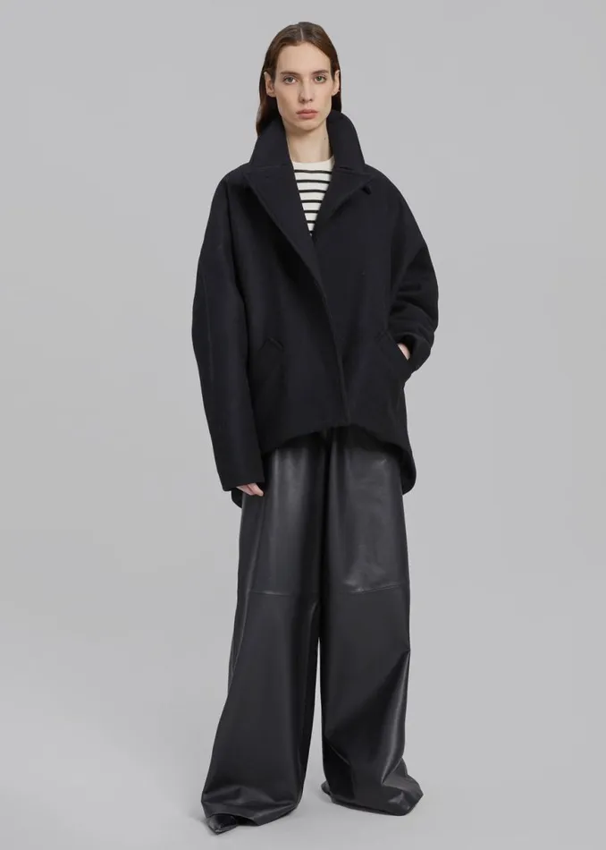 The Frankie Shop Lane Coat 8211 Black Shop Outerwear