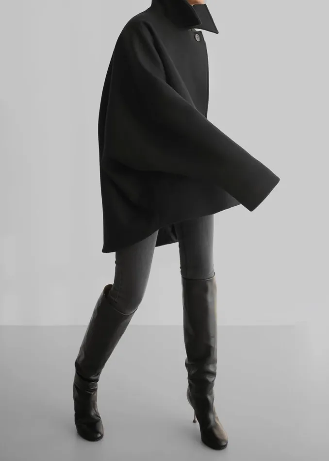 The Frankie Shop Lane Coat 8211 Black Shop Outerwear