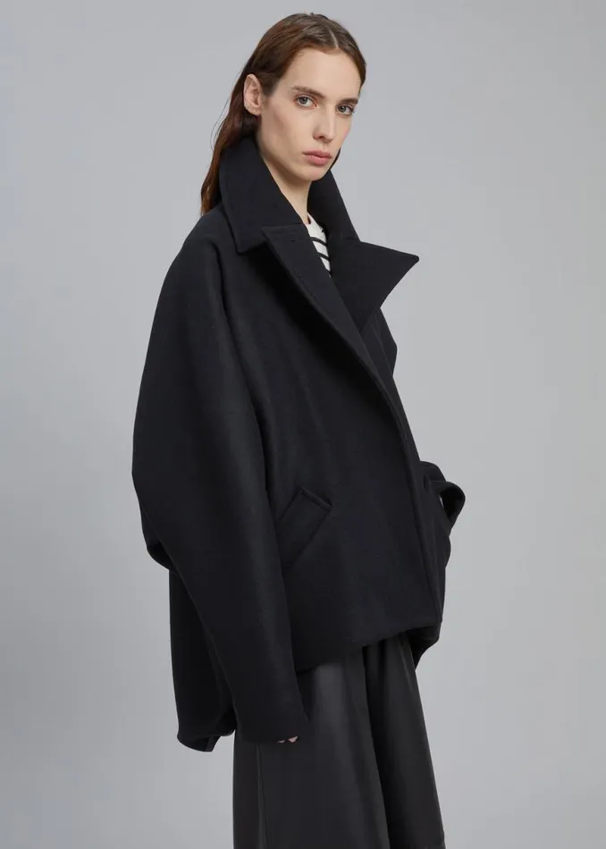 The Frankie Shop Lane Coat 8211 Black Shop Outerwear
