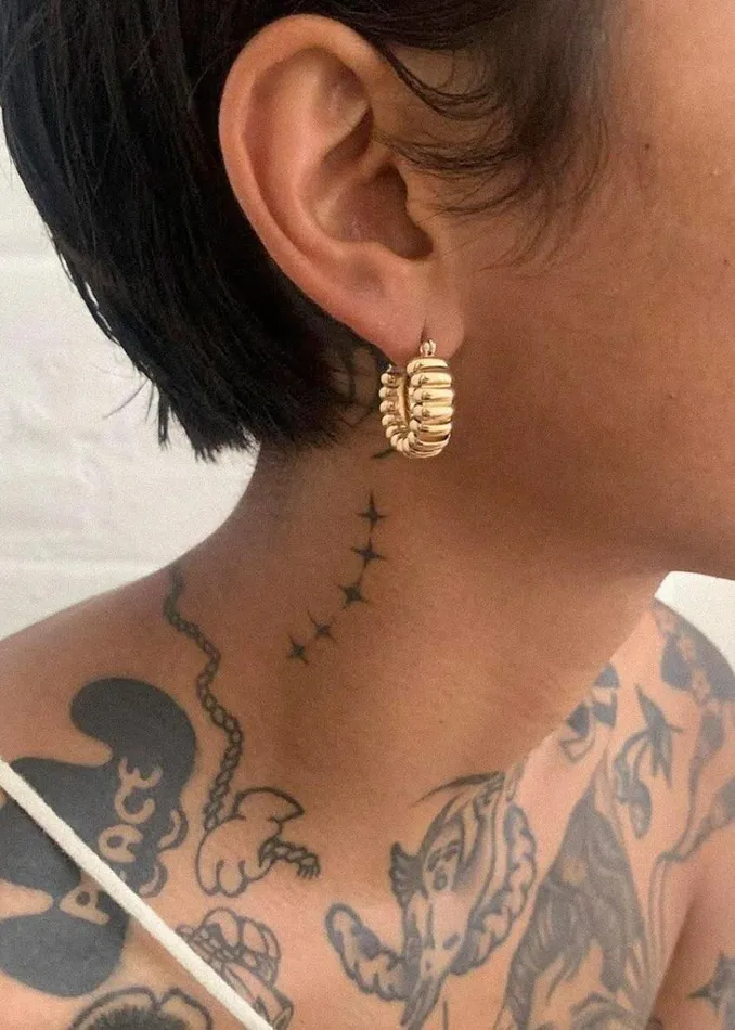The Frankie Shop Laura Lombardi Mini Camilla Earrings 8211 Gold Shop Accessories