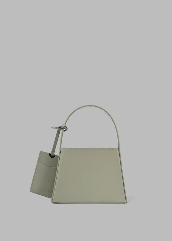 The Frankie Shop Low Classic New Mini Curve Bag 8211 Greyish Green Shop Accessories