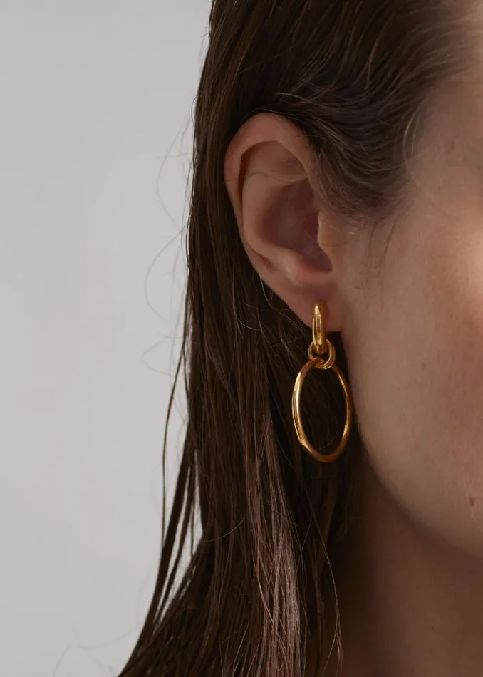 The Frankie Shop Otiumberg Laguna Hoops 8211 Gold Shop Accessories