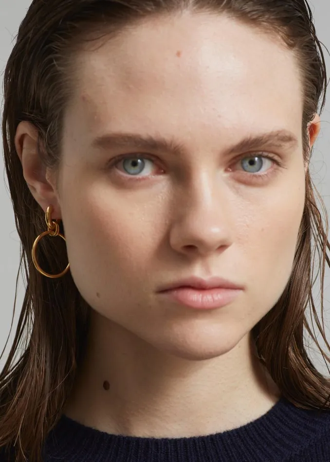 The Frankie Shop Otiumberg Laguna Hoops 8211 Gold Shop Accessories