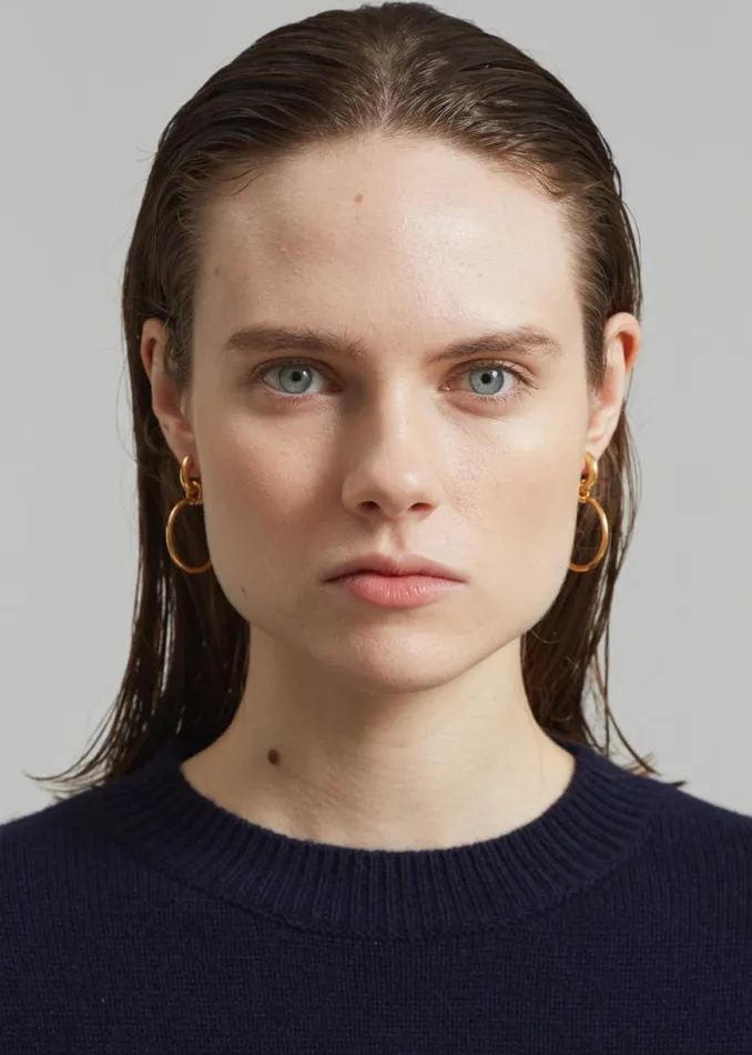 The Frankie Shop Otiumberg Laguna Hoops 8211 Gold Shop Accessories