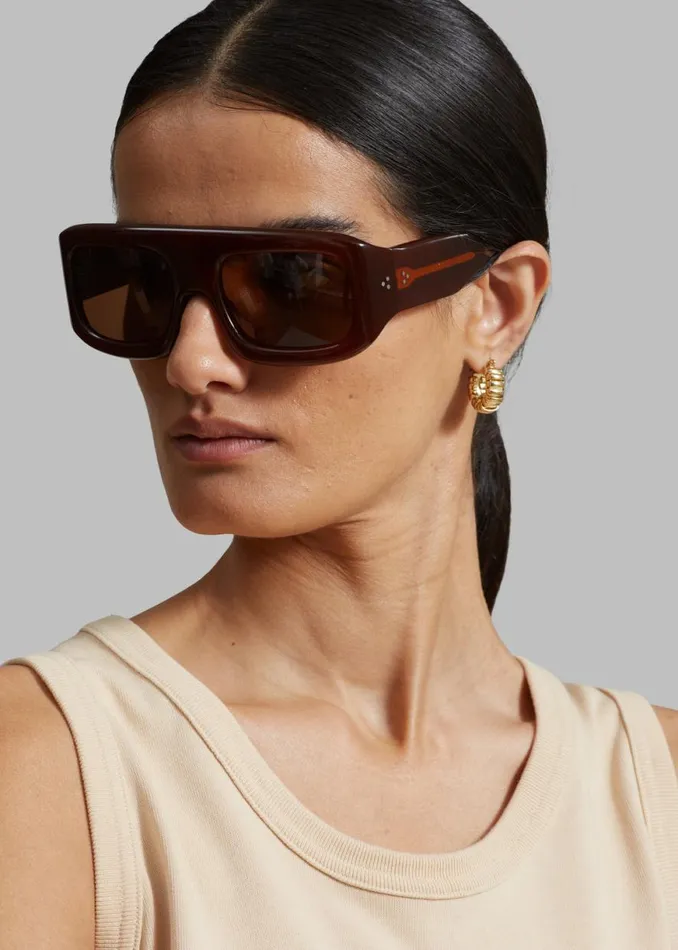 The Frankie Shop Port Tanger Mauretania 8211 Terracotta Acetate Shop Accessories