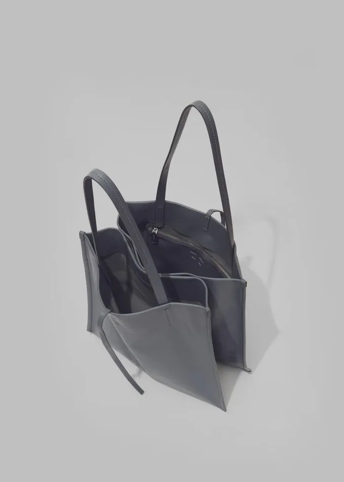 The Frankie Shop Proenza Schouler White Label Twin Nappa Tote 8211 Steel Shop Accessories