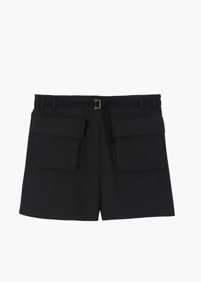 The Frankie Shop Raye Cargo Shorts 8211 Black Shop Bottoms
