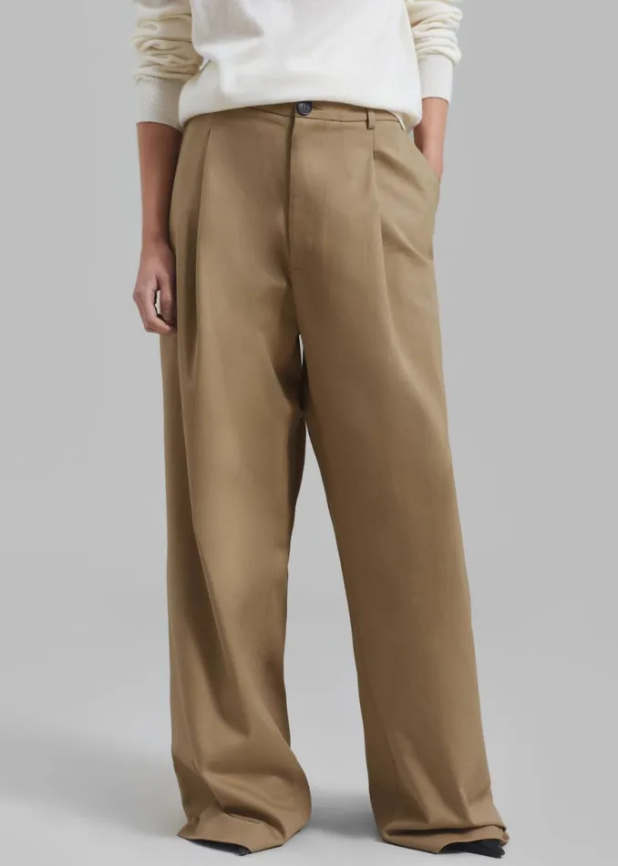 The Frankie Shop Rika Studios Hume Pants 8211 Khaki Shop Clothing