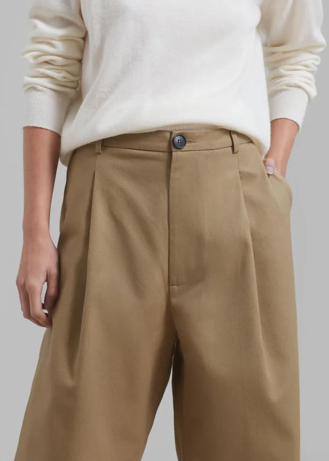 The Frankie Shop Rika Studios Hume Pants 8211 Khaki Shop Clothing