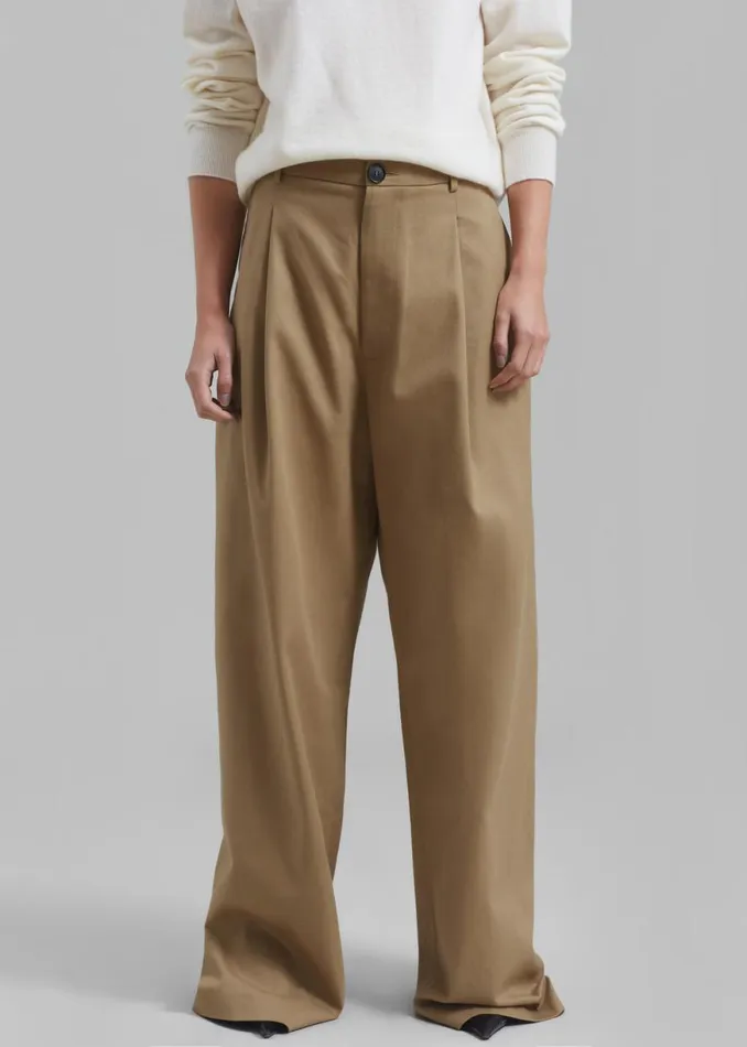The Frankie Shop Rika Studios Hume Pants 8211 Khaki Shop Clothing