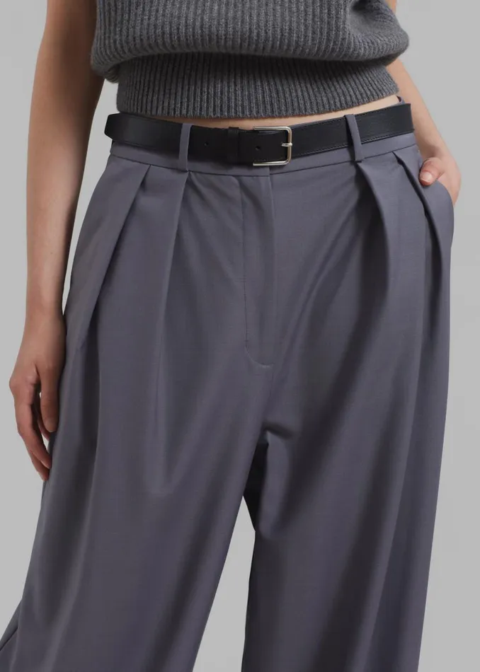 The Frankie Shop Ripley Pleated Trousers 8211 Grey Shop Clothing