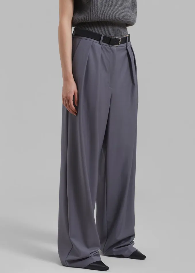 The Frankie Shop Ripley Pleated Trousers 8211 Grey Shop Clothing