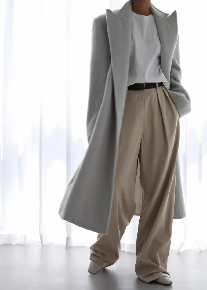 The Frankie Shop Tansy Pleated Trousers 8211 Beige Shop Bottoms