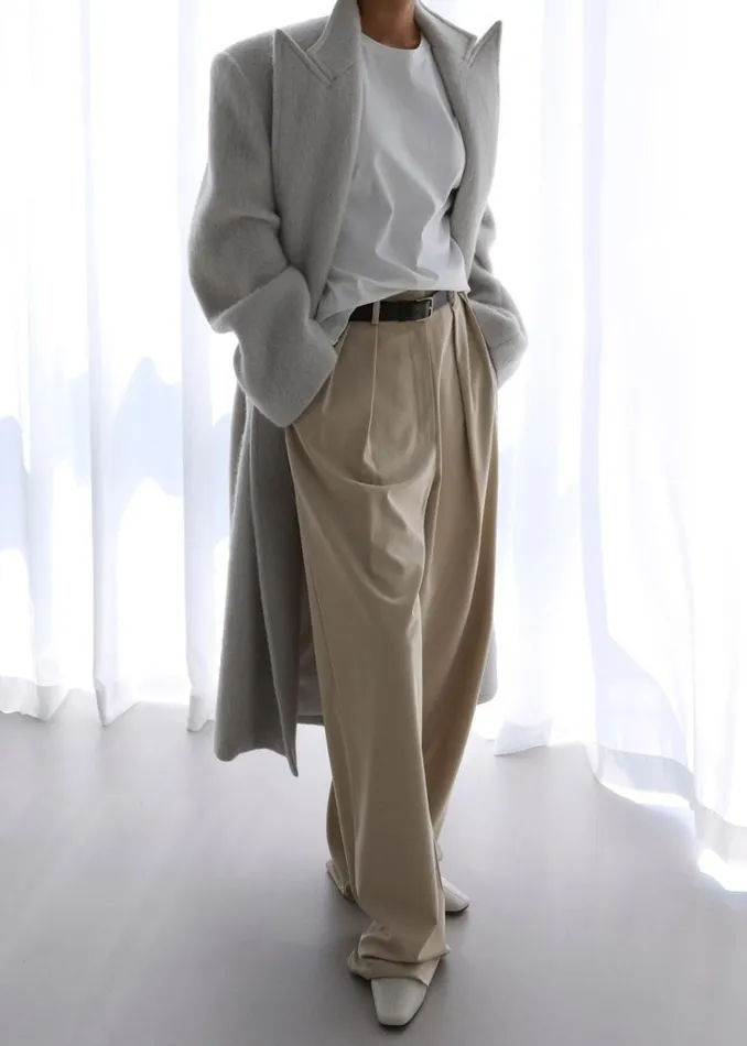 The Frankie Shop Tansy Pleated Trousers 8211 Beige Shop Bottoms