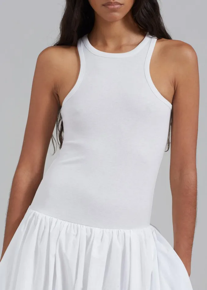 The Frankie Shop Violette Ballerina Maxi Dress 8211 White Shop Dresses