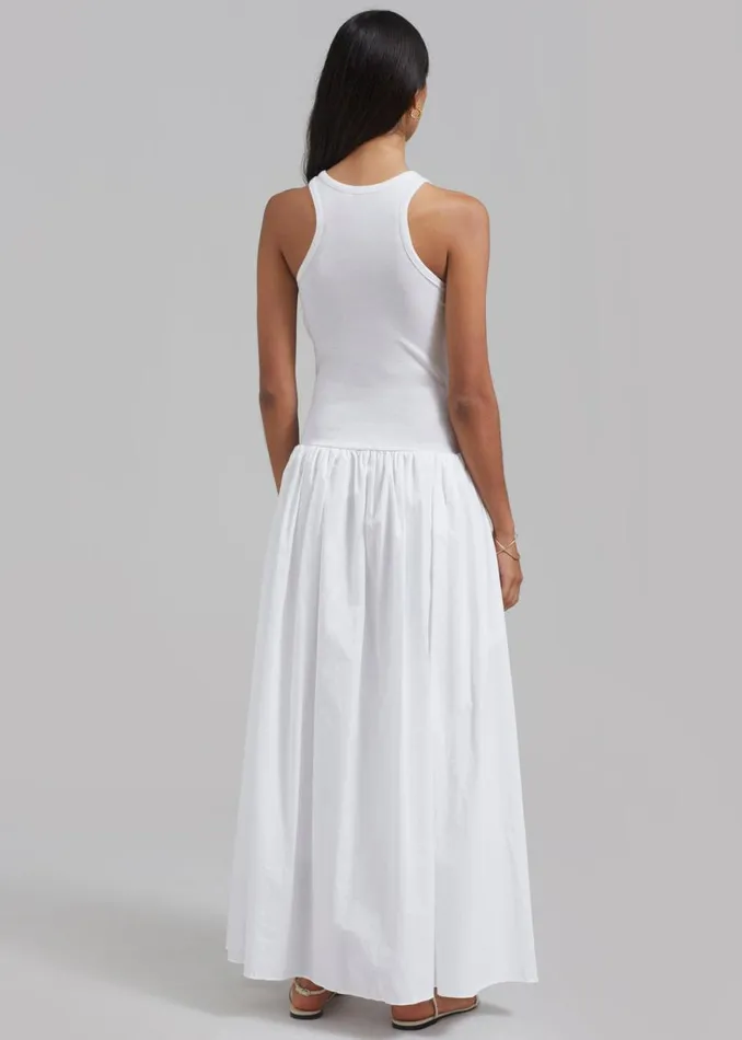 The Frankie Shop Violette Ballerina Maxi Dress 8211 White Shop Dresses