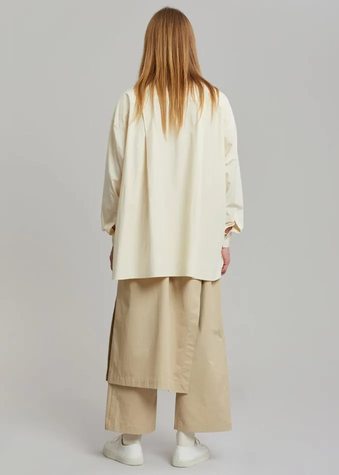 The Frankie Shop Watts Wrap Pants 8211 Beige Shop Clothing