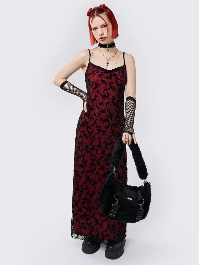 Titania Red Mesh Maxi Dress Women Minga London Dresses Titania Red Mesh Maxi Dress Women Minga London Dresses