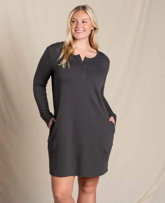 ToadandCo Dresses Ponderosa Long Sleeve Dress Soot 8211 Women039s