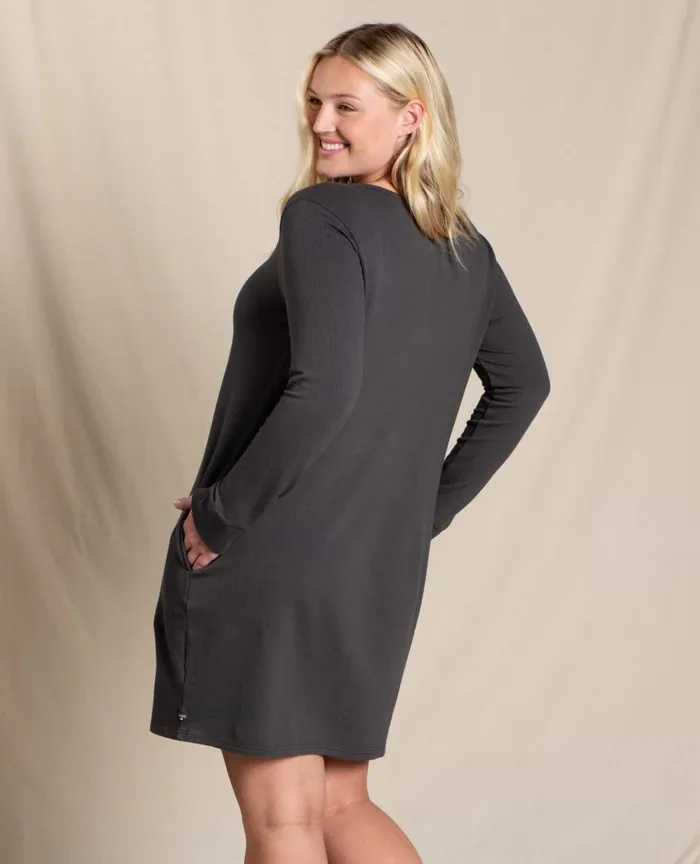ToadandCo Dresses Ponderosa Long Sleeve Dress Soot 8211 Women039s