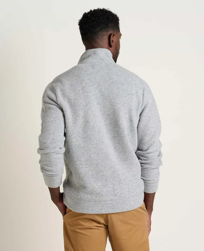 ToadandCo Jackets and Layers Kennicott Quarter Zip Sweater Heather Grey 8211 Men039s