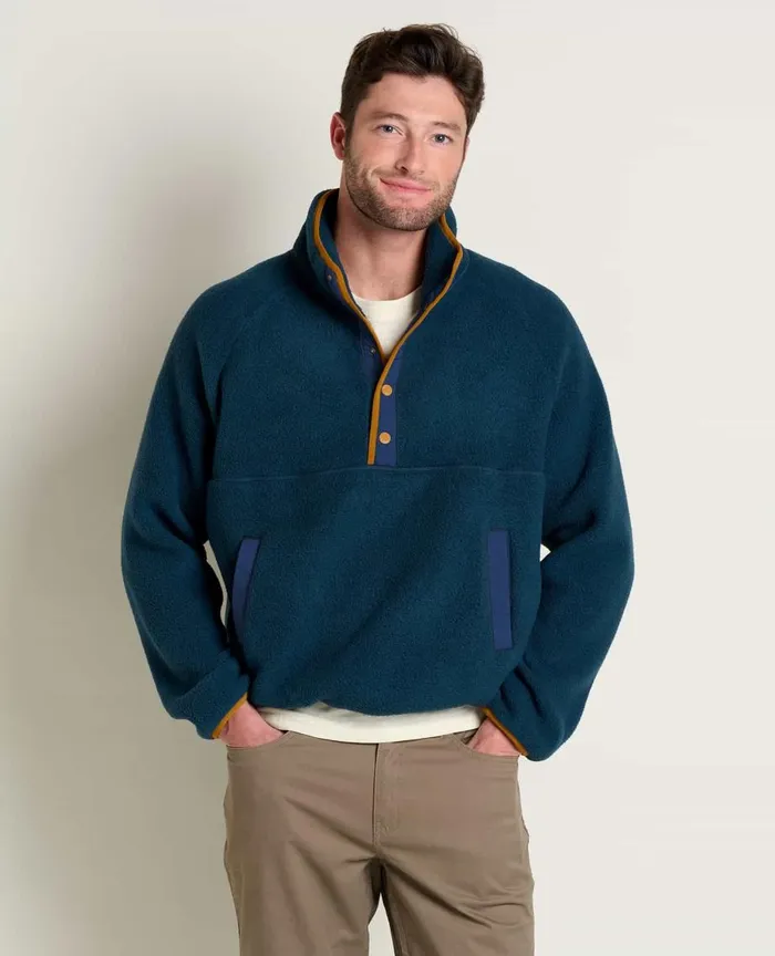 ToadandCo Jackets and Layers Men039s Campo Fleece Pullover Midnight 8211 Men039s