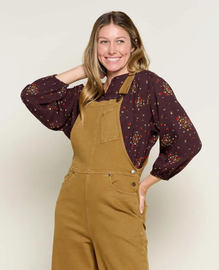 ToadandCo Jumpsuits and Overalls Balsam Seeded Denim Overall Honey Brown 8211 Women039s
