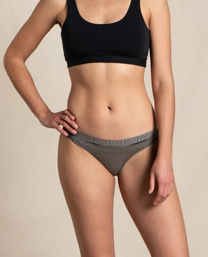 ToadandCo Loungewear and Sleep Bikini Black Stripe 8211 Women039s