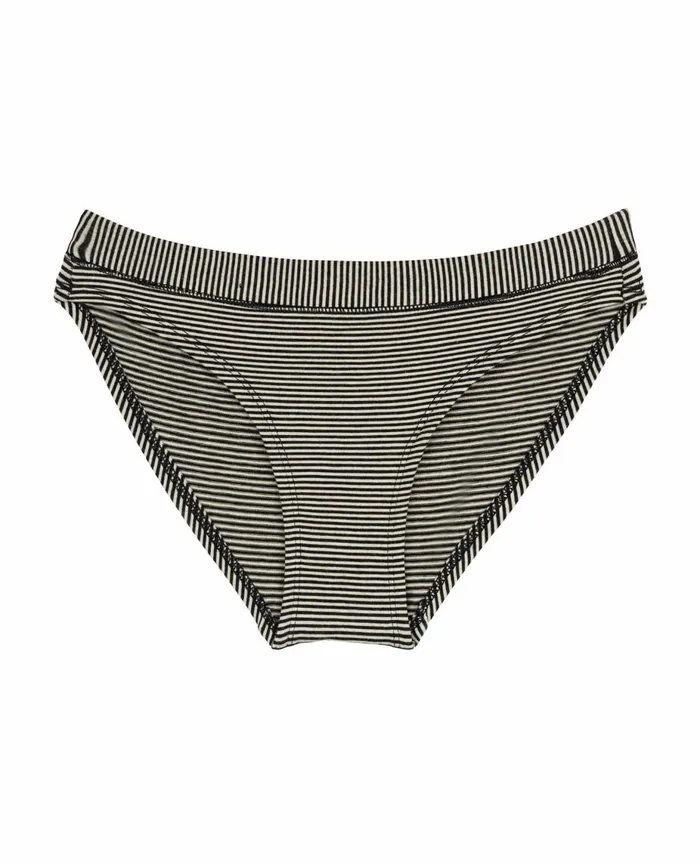 ToadandCo Loungewear and Sleep Bikini Black Stripe 8211 Women039s