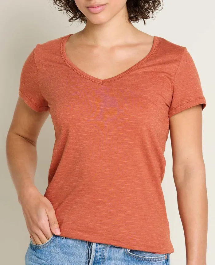 ToadandCo Loungewear and Sleep Marley II Short Sleeve Tee Auburn 8211 Women039s