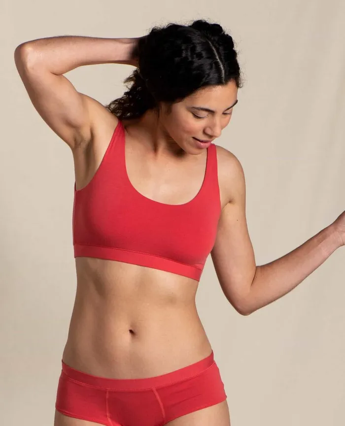 ToadandCo Loungewear and Sleep Scoop Bralette Lingonberry 8211 Women039s