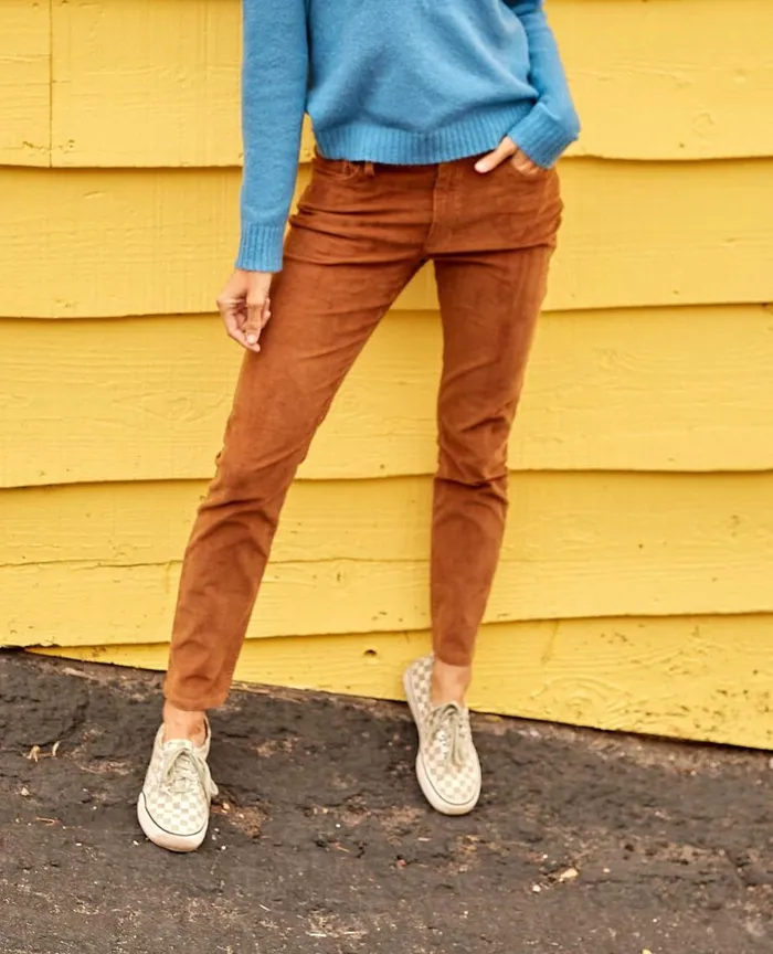 ToadandCo Pants Karuna Cord 5 Pocket Skinny Pant Brown Sugar 8211 Women039s