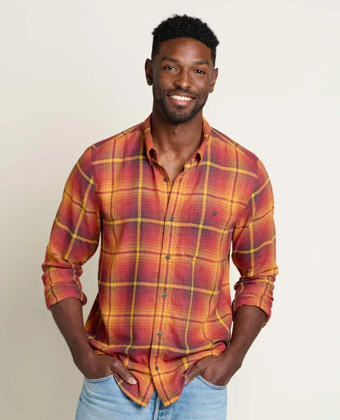 ToadandCo Shirts Airsmyth Long Sleeve Shirt Cinnamon 8211 Men039s