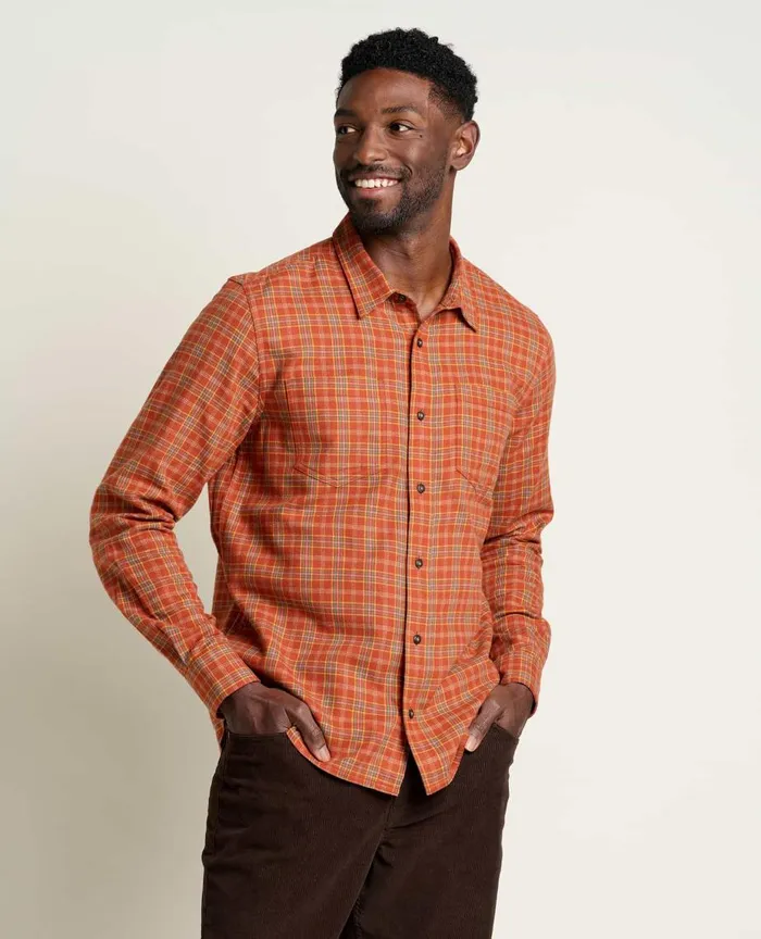 ToadandCo Shirts Flannagan Long Sleeve Shirt Cinnamon 8211 Men039s
