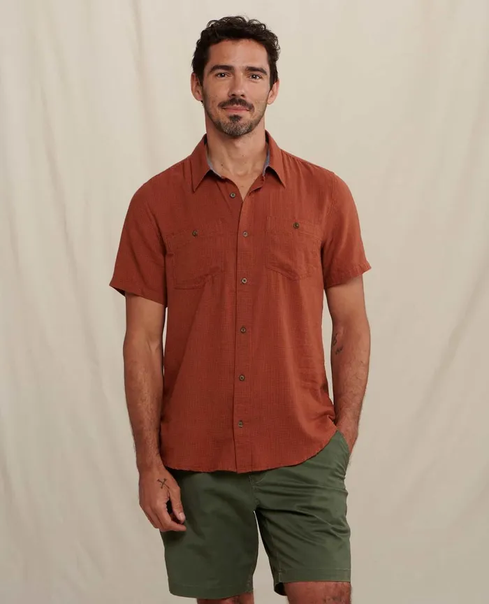 ToadandCo Shirts Honcho Short Sleeve Shirt Rust 8211 Men039s