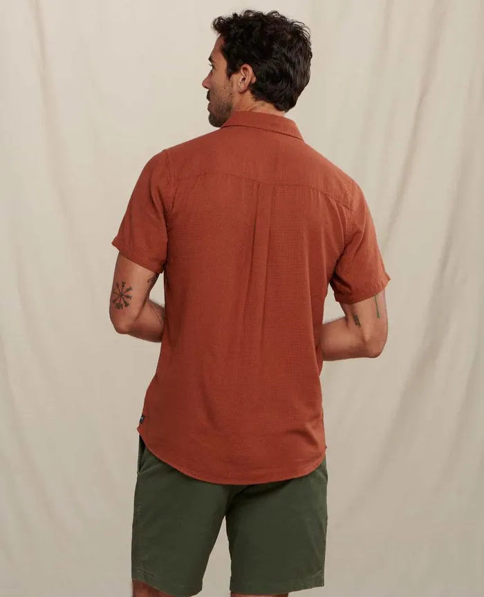 ToadandCo Shirts Honcho Short Sleeve Shirt Rust 8211 Men039s