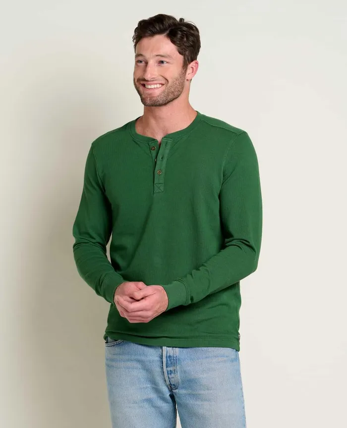 ToadandCo Shirts Men039s Ponderosa Long Sleeve Henley Pasture 8211 Men039s