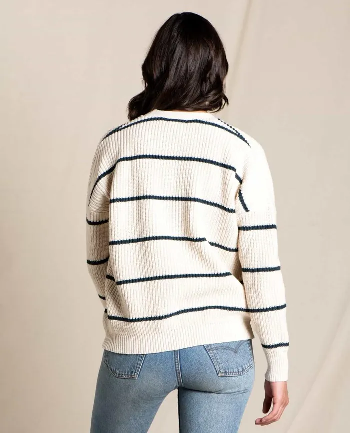 ToadandCo Sweaters Bianca Cardigan Almond Stripe 8211 Women039s