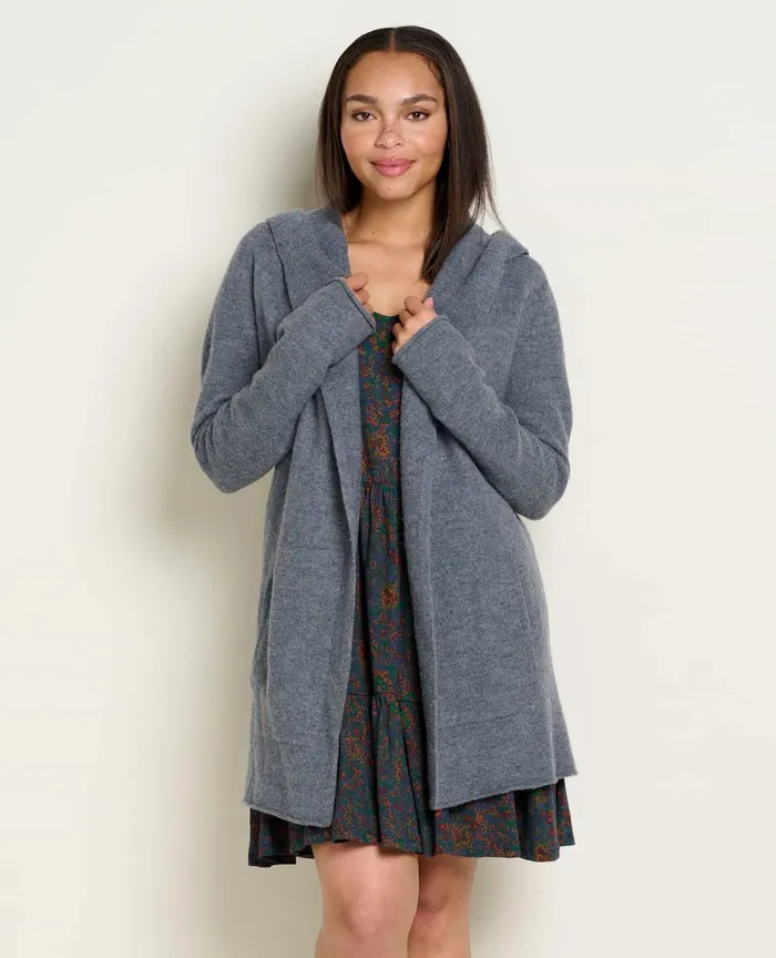 ToadandCo Sweaters Merino Heartfelt Hoodie Charcoal Heather 8211 Women039s